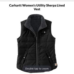 Women’s XXL Black Carhartt Sherpa Vest